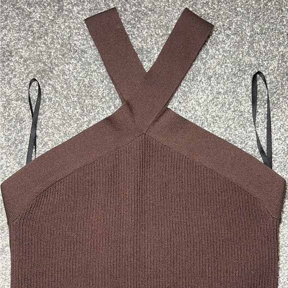 Babaton brown Ribbed Dress - Picture 2 of 3